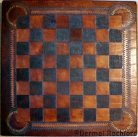 Vintage Chessboard marquerty inlay