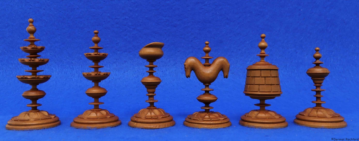 Antique Early Selenus Chess Set
