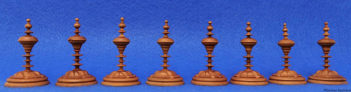 Antique Early Selenus Chess Set