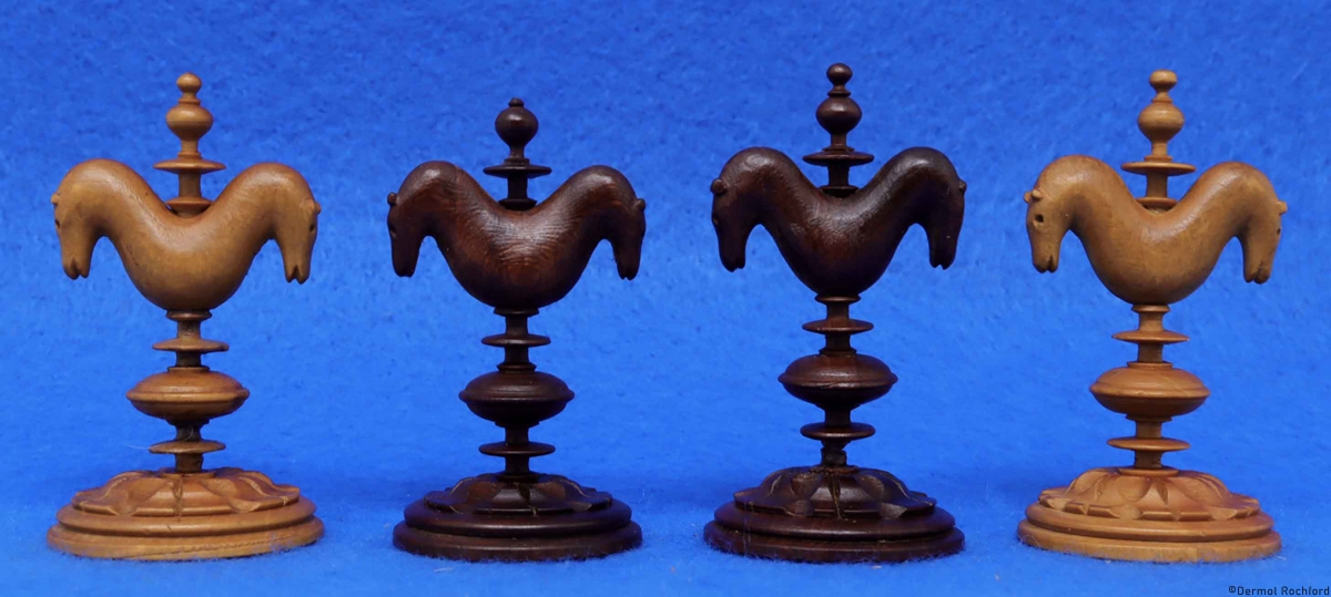 Antique Early Selenus Chess Set