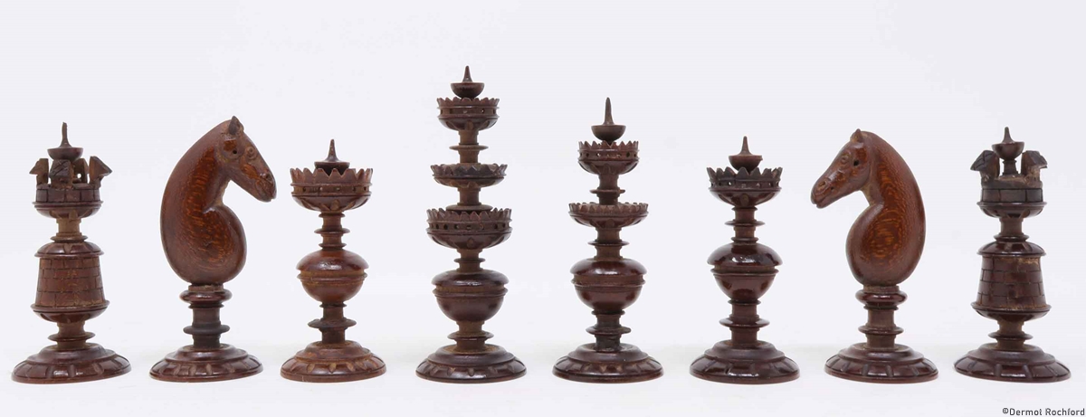 Antique Italian Chess Set