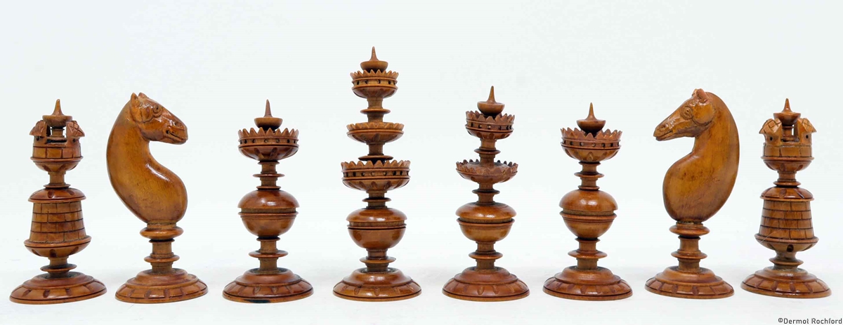 Antique Italian Chess Set